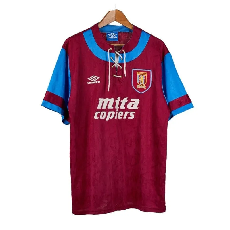 1992-94 Aston Villa Home Football Shirt XL (Very Good)