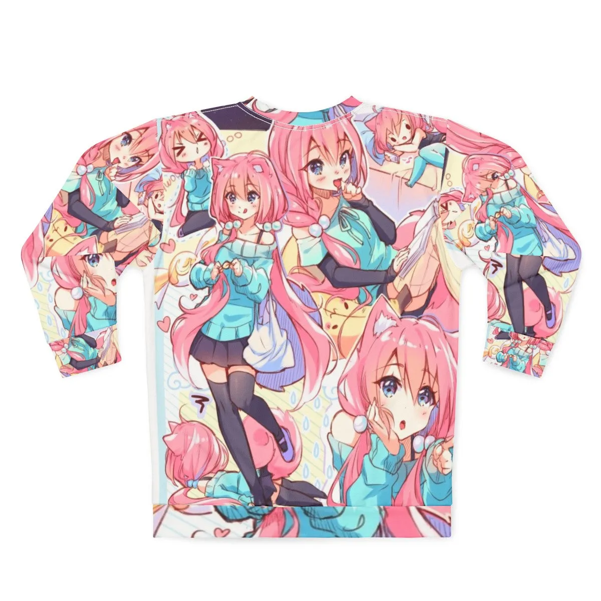 Adorable Neko Girl Kawaii Sweatshirt