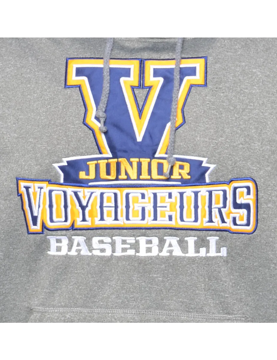 Baseball Hooded Sports Sweatshirt - S