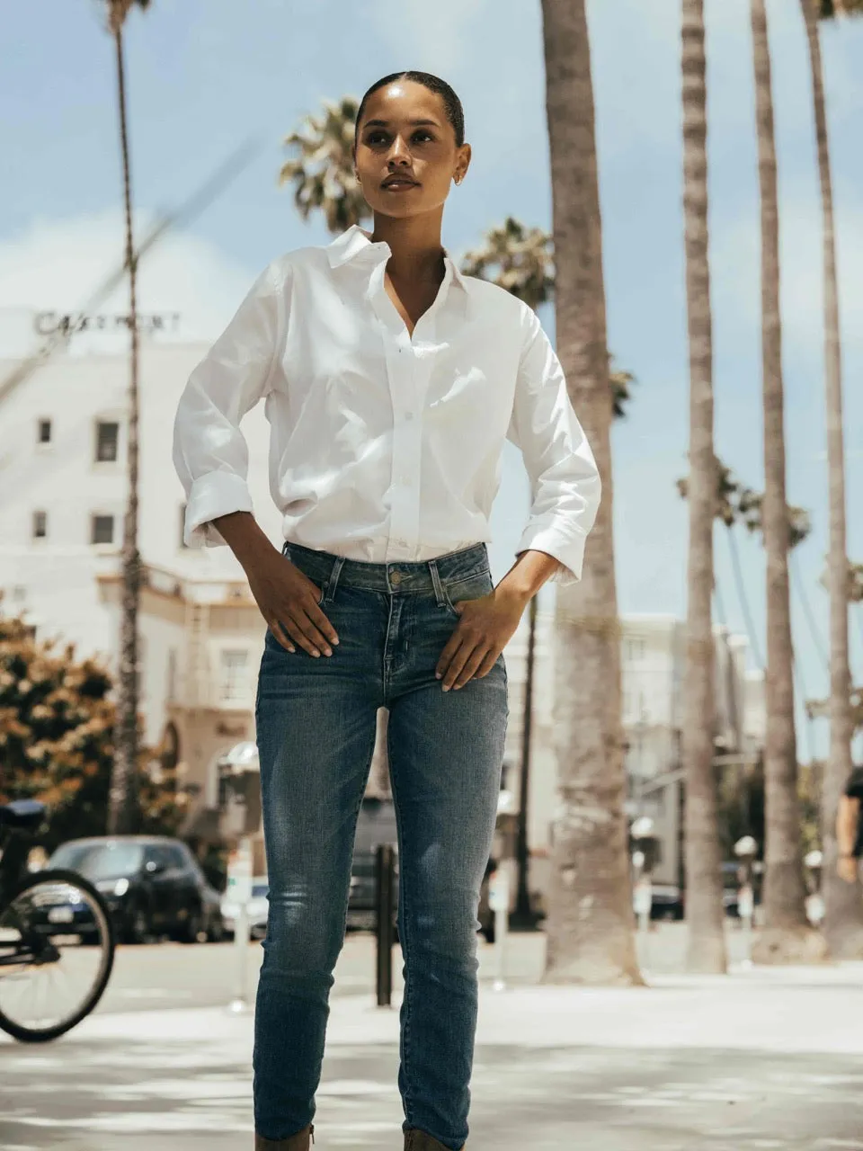Billy Classic Button Down In White