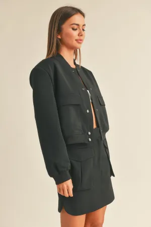 Black Cargo Jacket