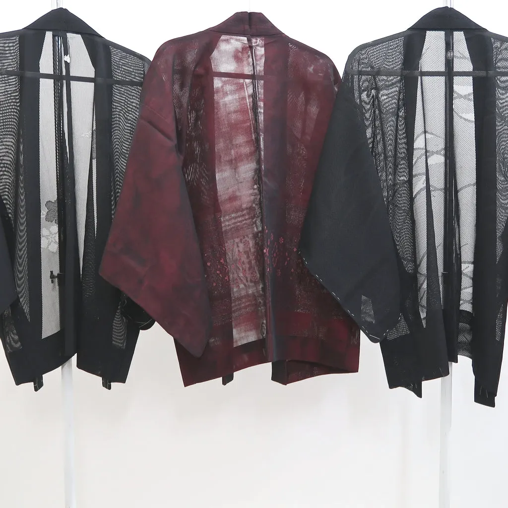 Bundle 12pcs Silk See-Through Haori Jacket Wholesale Bulk Free Shipping #365