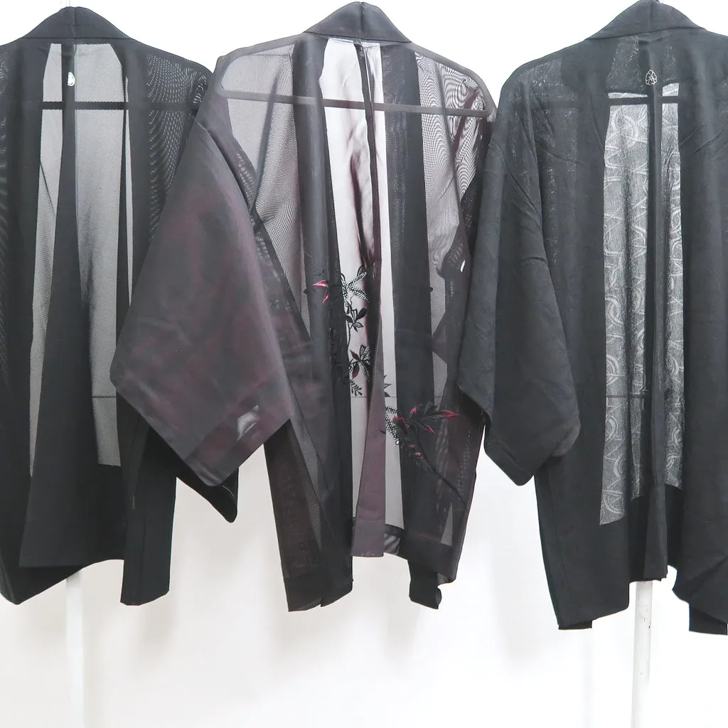 Bundle 12pcs Silk See-Through Haori Jacket Wholesale Bulk Free Shipping #583