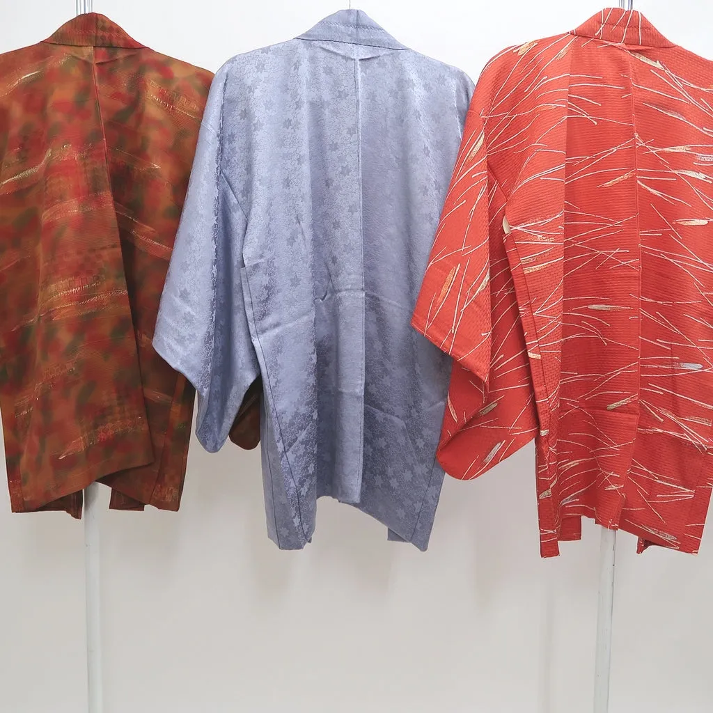 Bundle 15pcs Silk Colored Haori Jacket Wholesale Bulk Free Shipping #369