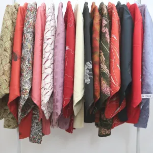 Bundle 15pcs Silk Colored Haori Jacket Wholesale Bulk Free Shipping #369