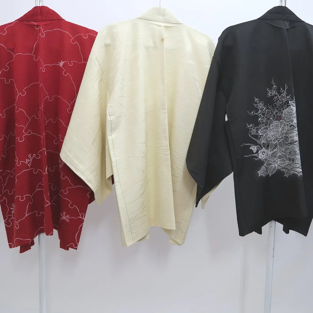 Bundle 15pcs Silk Colored Haori Jacket Wholesale Bulk Free Shipping #369