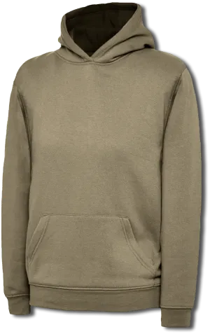Childrens Classic Hooded Sweatshirt | Olive