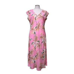 Classic White Orchid Mid-Length Hawaiian Dresses