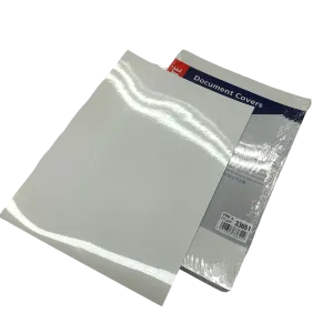 Esselte A4 Gloss White Binding Covers 215gsm - Trade Pack 1000 Sheets