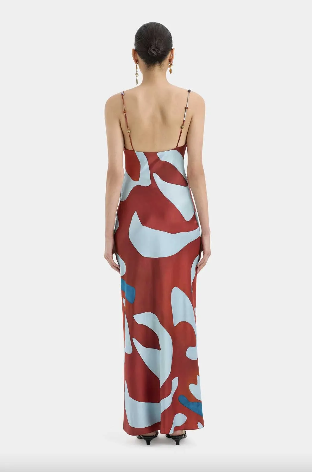 Frankie Printed Silk Slip Dress