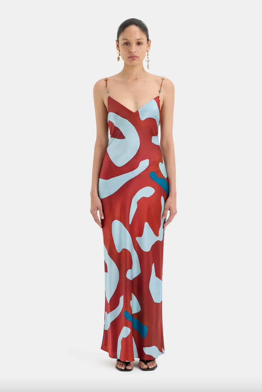 Frankie Printed Silk Slip Dress