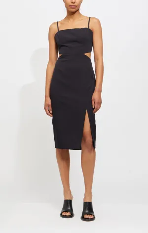 FRENCH CONNECTION ECHO CUT OUT STRAPLESS SLIP DRESS