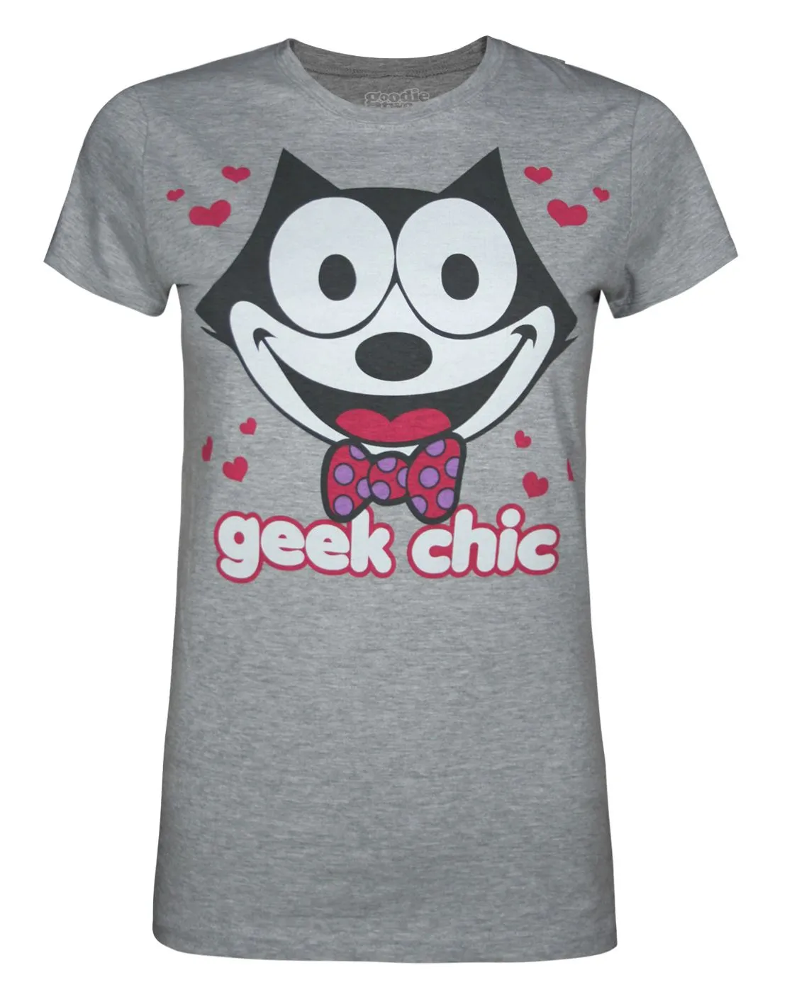 Goodie Two Sleeves Womens Grey Short Sleeved T-Shirt