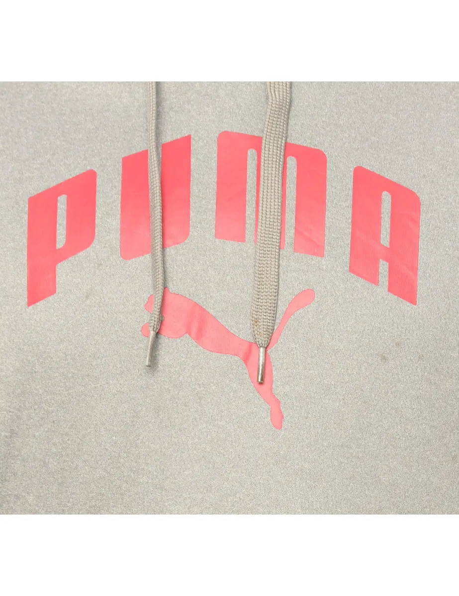 Grey Puma Hoodie - M
