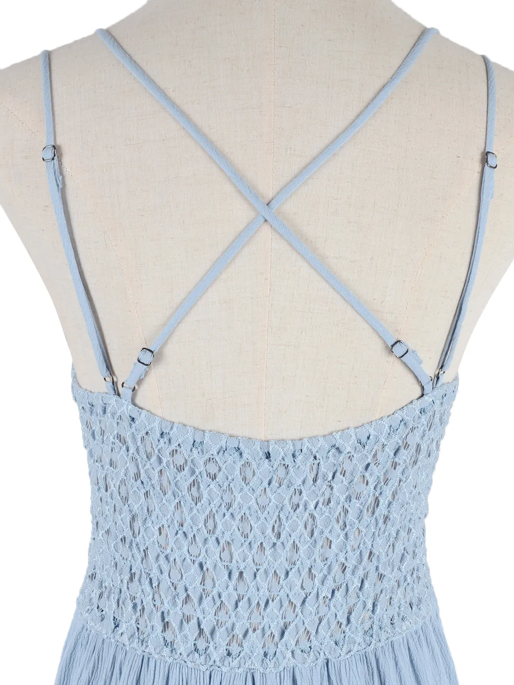 Lace Ruffle Slip Dress