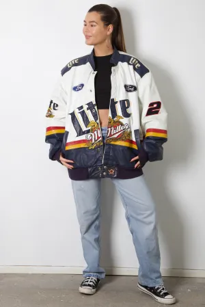 Lite Miller JH Design Leather NASCAR Racing Jacket