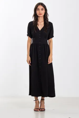 MIDI DRESS WITH A TAPERED WAIST