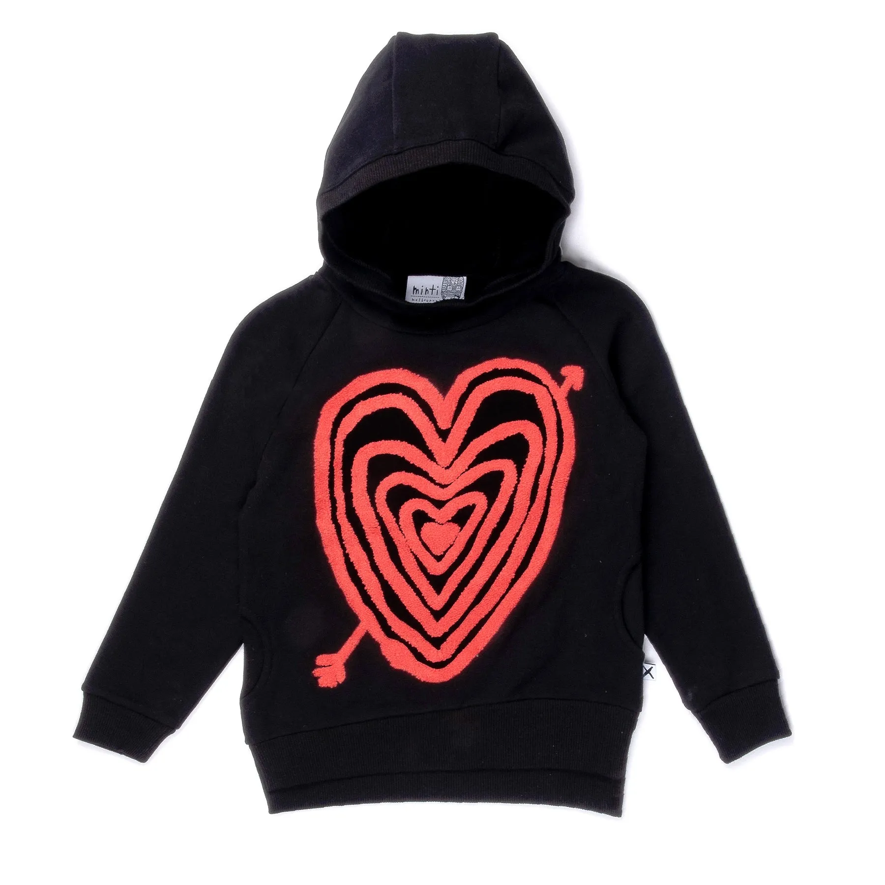 Minti Hearts on Hearts Furry Hood