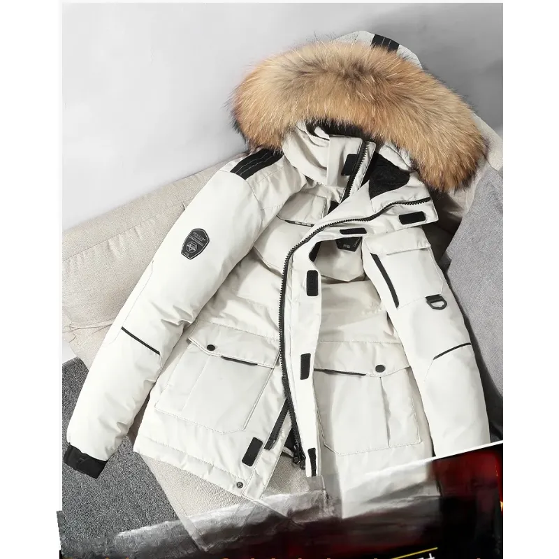 Nordold - Parka Winterjas Heren – Waterafstotend met Afneembare Capuchon en Bontkraag
