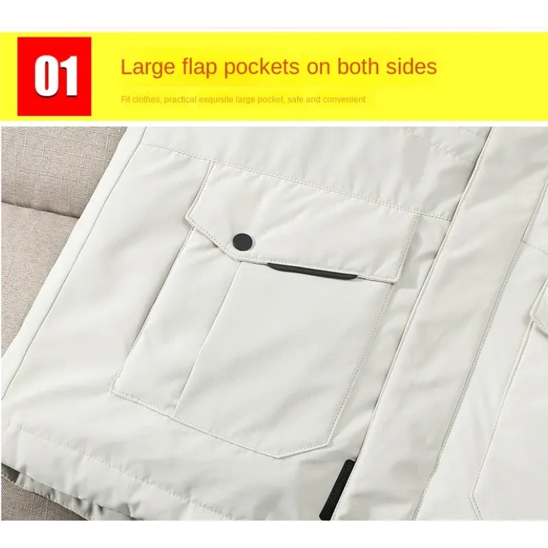 Nordold - Parka Winterjas Heren – Waterafstotend met Afneembare Capuchon en Bontkraag