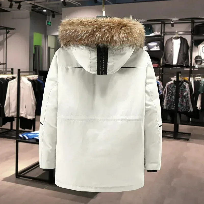 Nordold - Parka Winterjas Heren – Waterafstotend met Afneembare Capuchon en Bontkraag