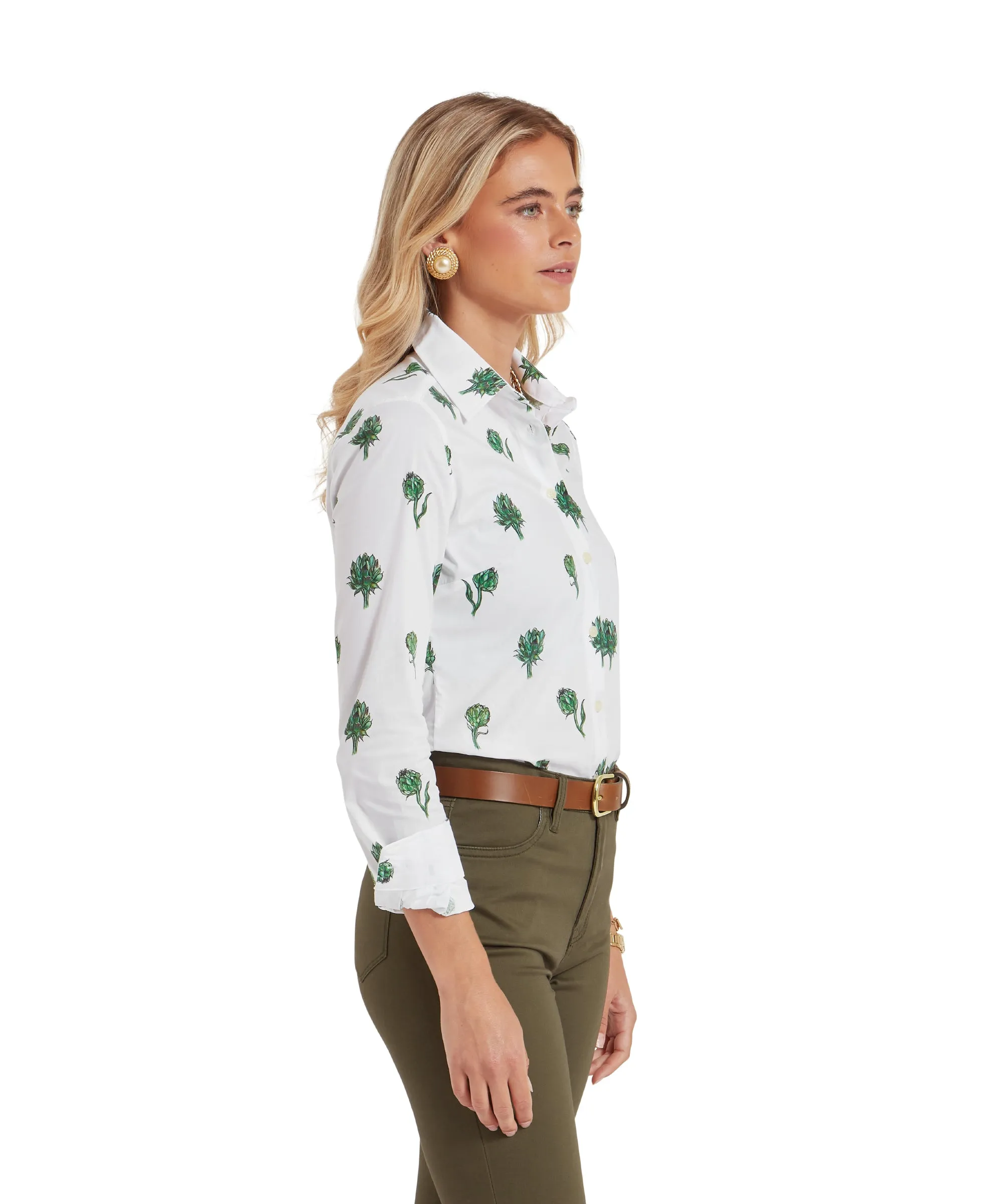 Norfolk Shirt - Artichoke Print
