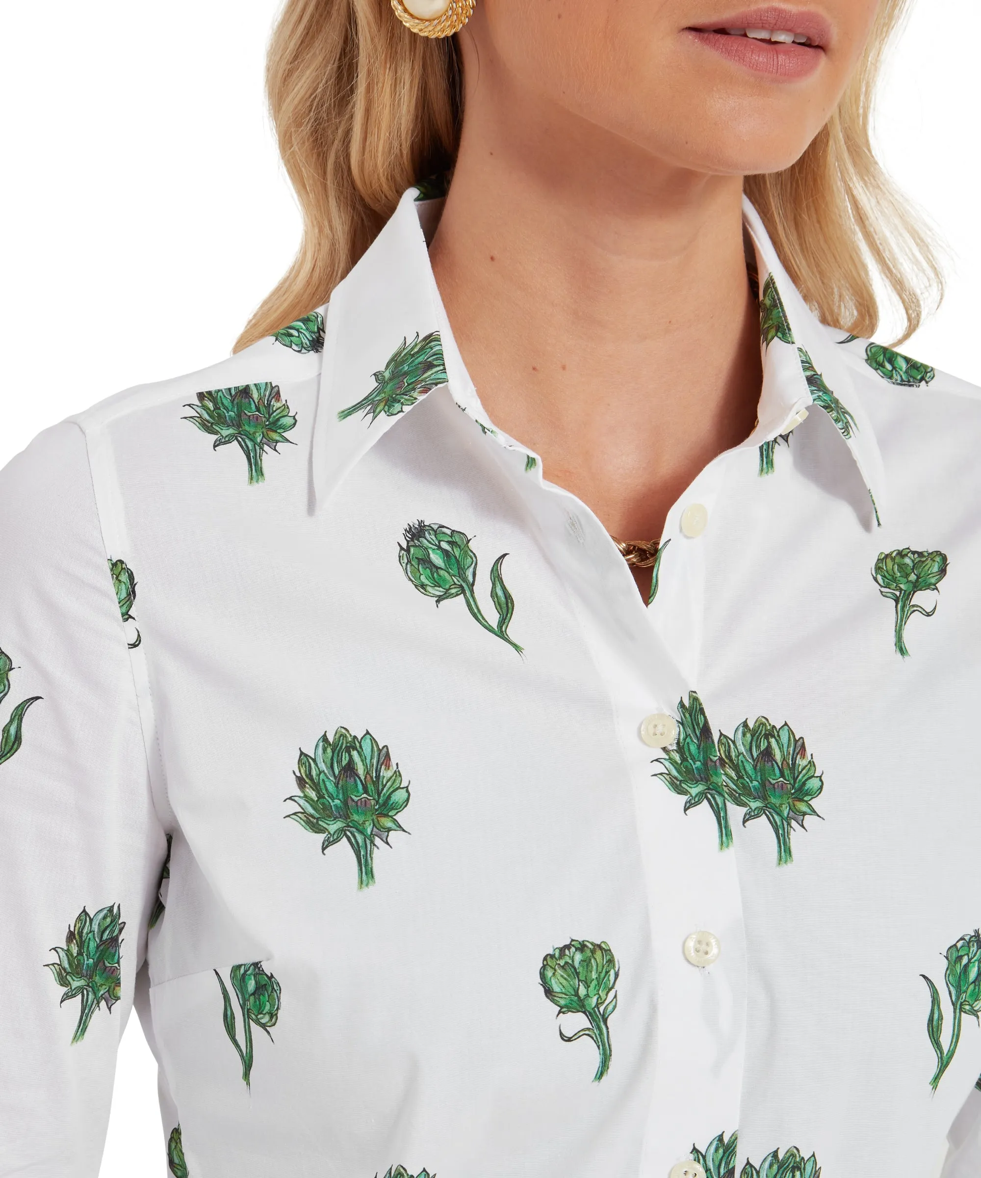 Norfolk Shirt - Artichoke Print