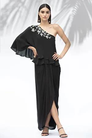 One Shoulder Top Set