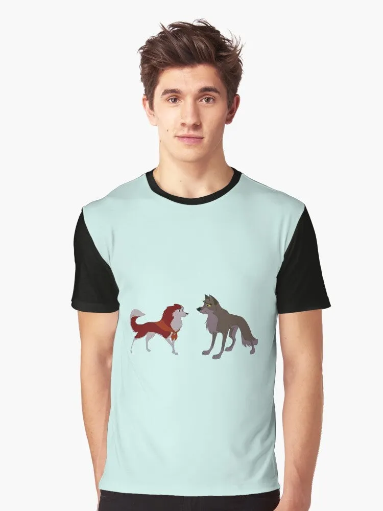 "Balto and Jenna Graphic T-Shirt: Celebrate the Iconic Animated Movie"