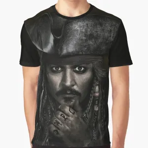 "Captain Jack Sparrow" Johnny Depp Graphic T-Shirt