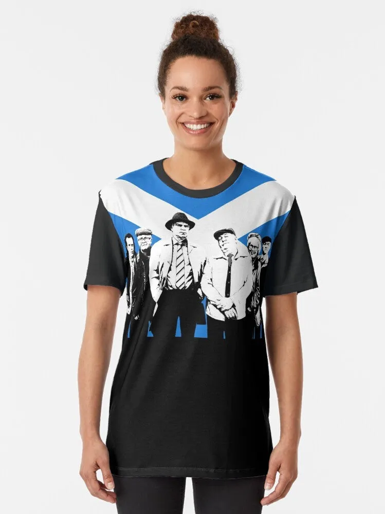 "Craiglang's Finest: Scottish Flag Graphic T-Shirt from Still Game"