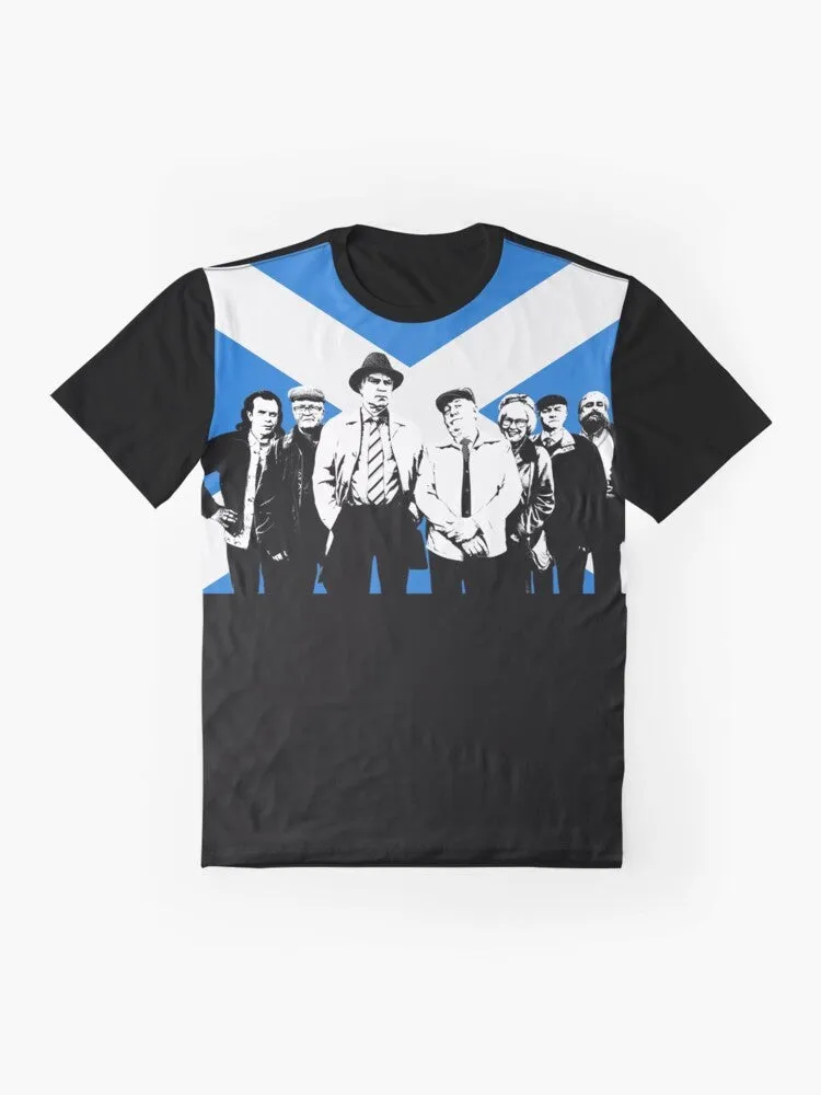 "Craiglang's Finest: Scottish Flag Graphic T-Shirt from Still Game"
