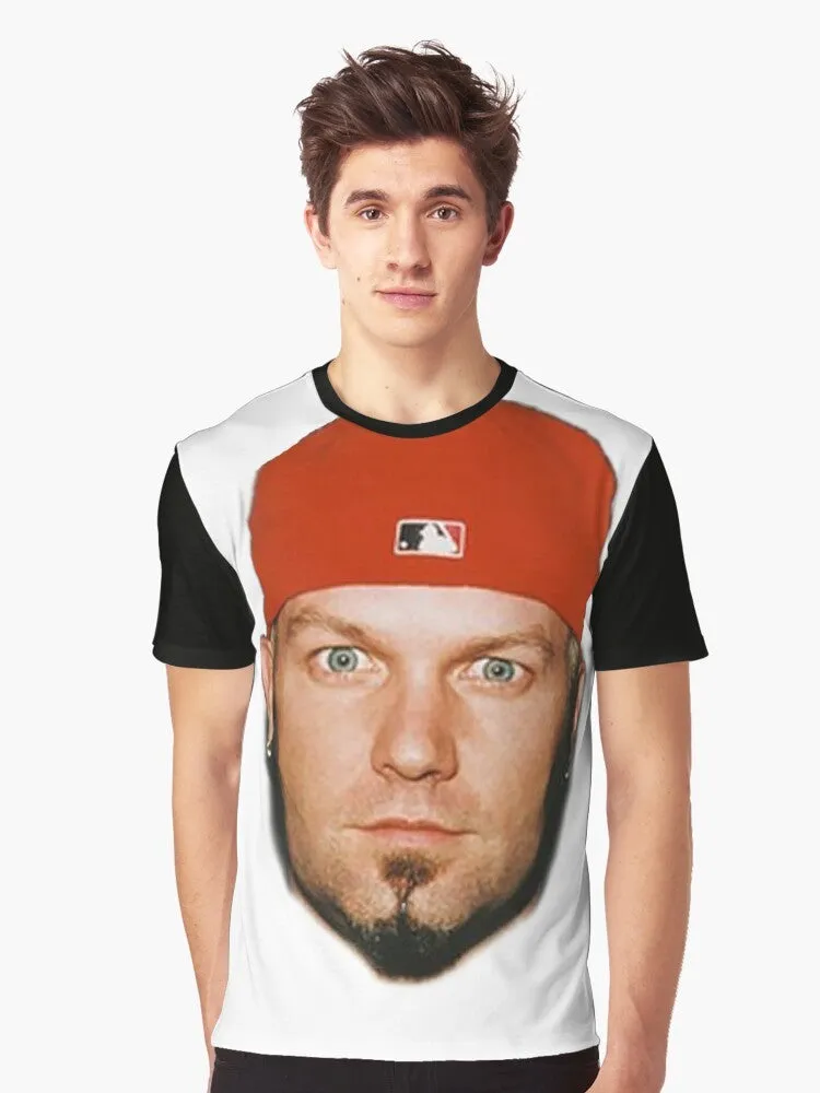"Iconic Fred Durst Graphic T-Shirt from Limp Bizkit"