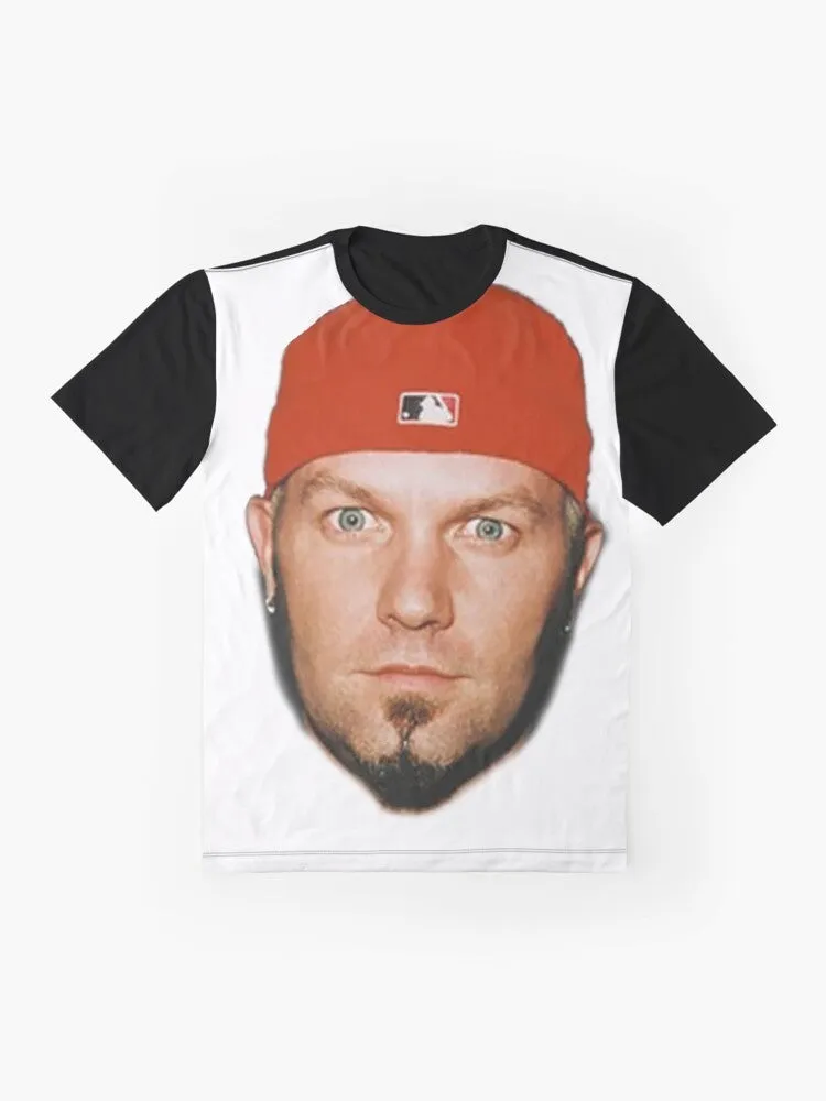 "Iconic Fred Durst Graphic T-Shirt from Limp Bizkit"