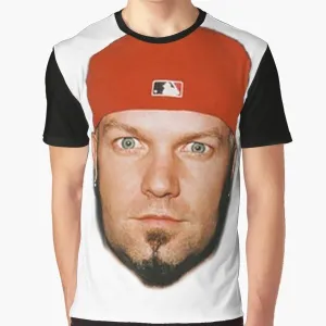 "Iconic Fred Durst Graphic T-Shirt from Limp Bizkit"