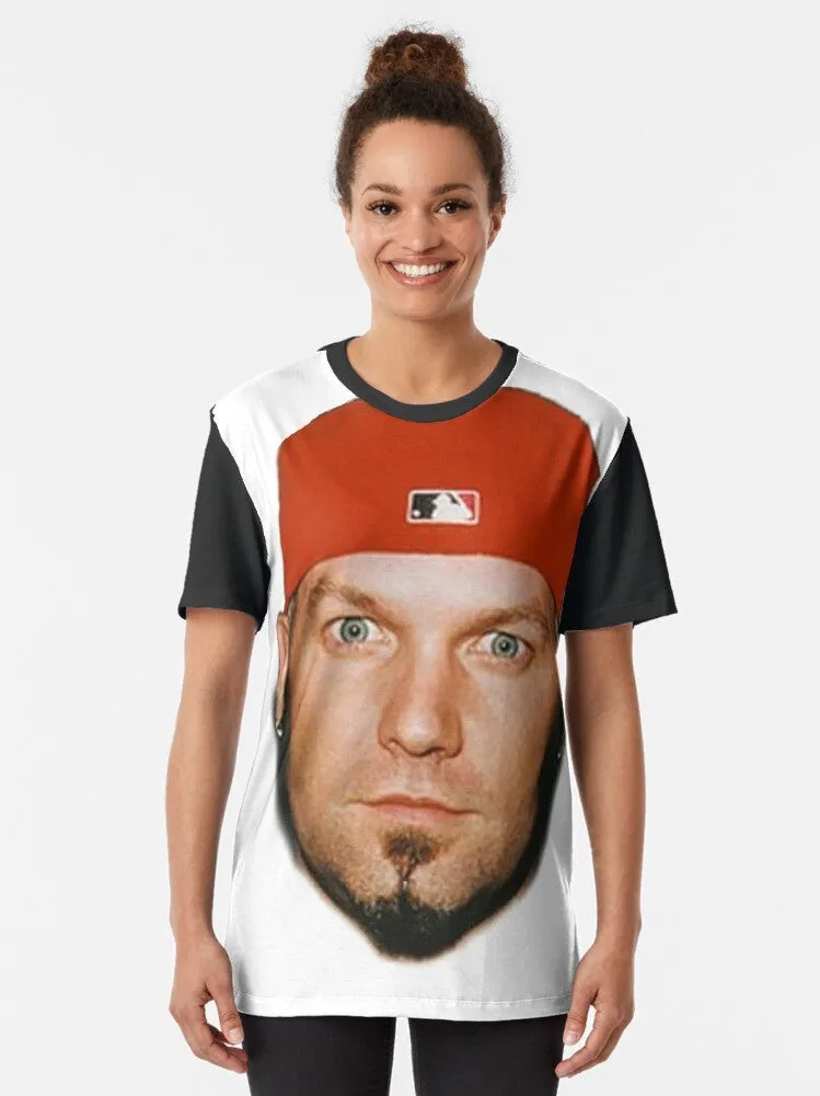 "Iconic Fred Durst Graphic T-Shirt from Limp Bizkit"