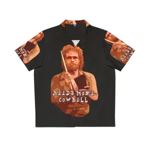 "More Cowbell" Hawaiian Shirt for SNL Comedy Fans