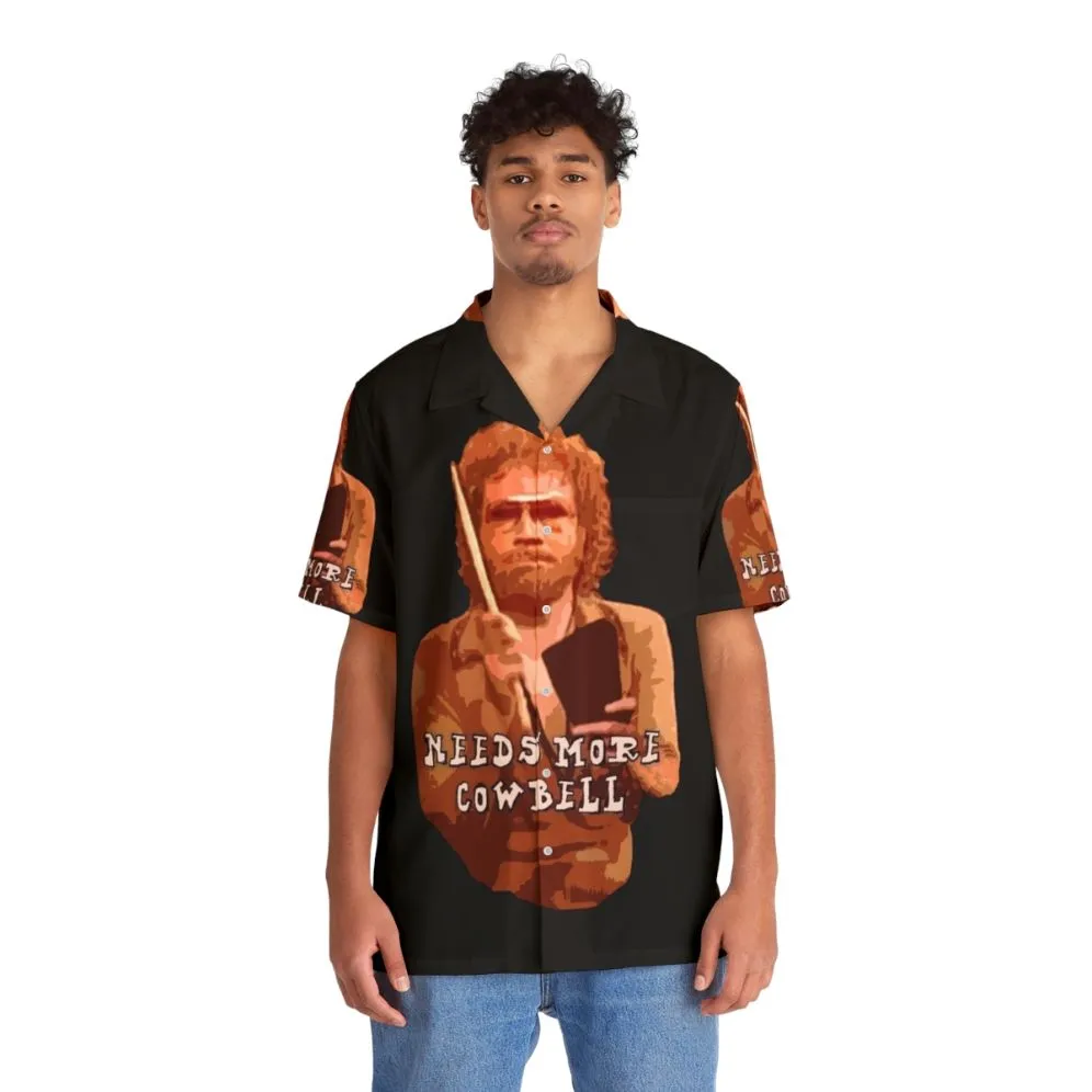 "More Cowbell" Hawaiian Shirt for SNL Comedy Fans