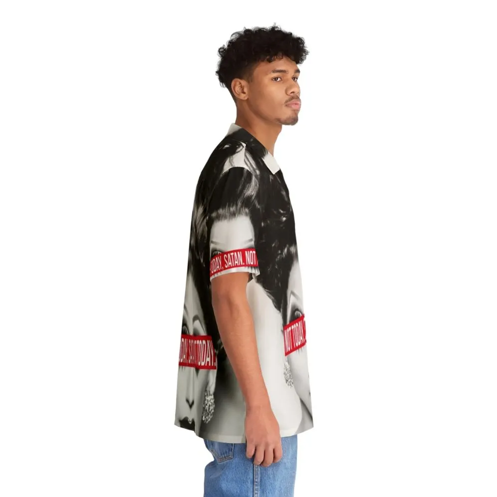 "Not Today Satan" Hilarious Hawaiian Shirt for Drag Fans