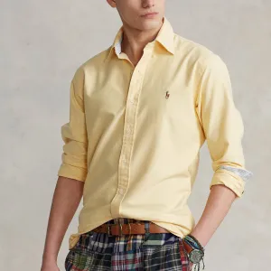 Ralph Lauren Slim Fit Oxford Shirt - Yellow