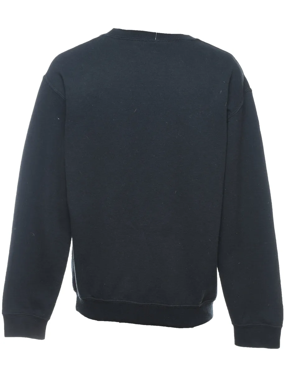 Selena Black 1990s Printed Sweatshirt - S
