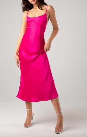 Sleeveless Slip Midi Dress