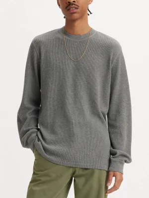Standard Thermal Mid Tone Grey Heather Crew Neck
