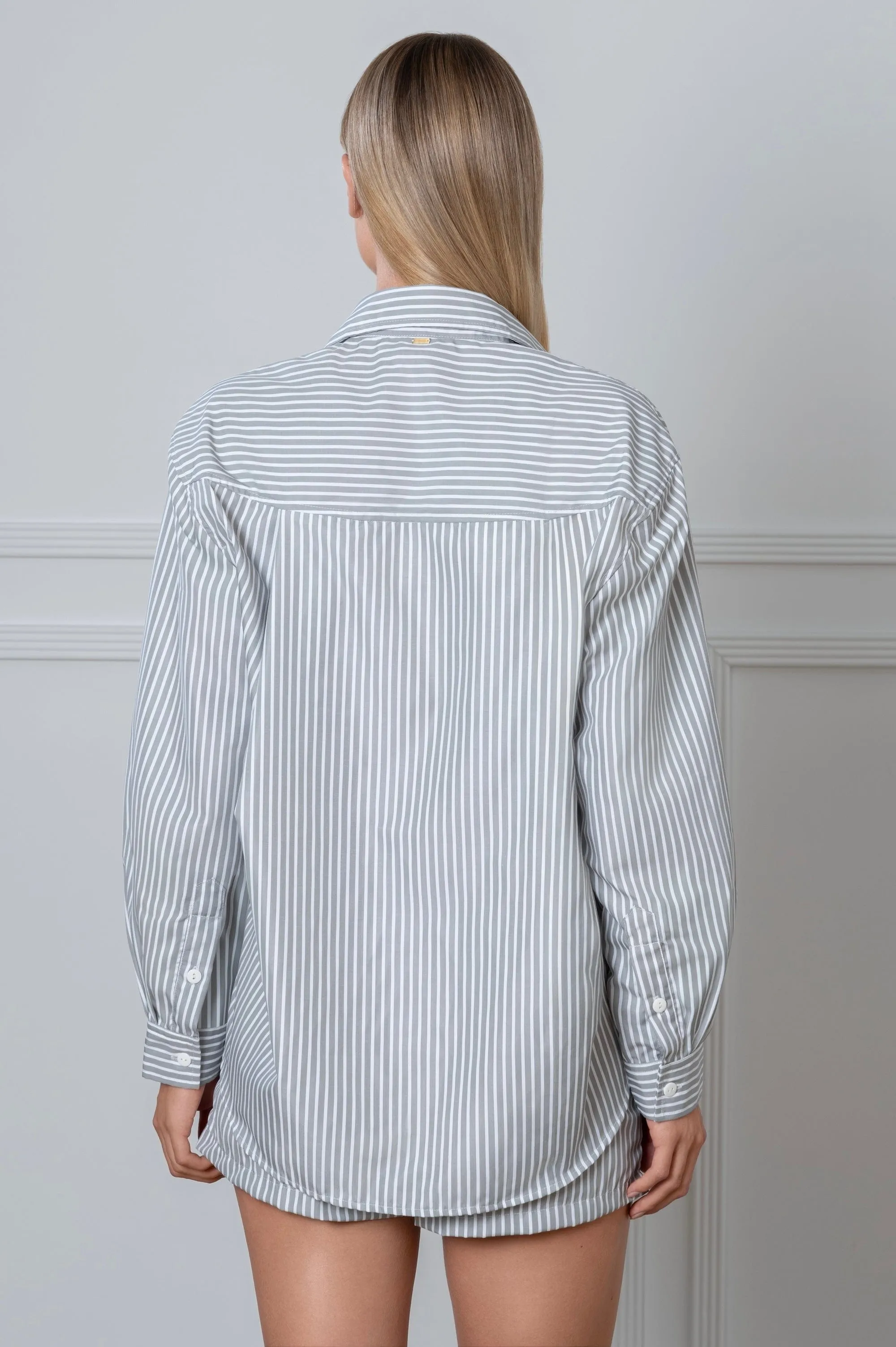 Striped Shirt Grey