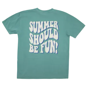 Summer Should Be Fun T-Shirt - Sea Foam Green