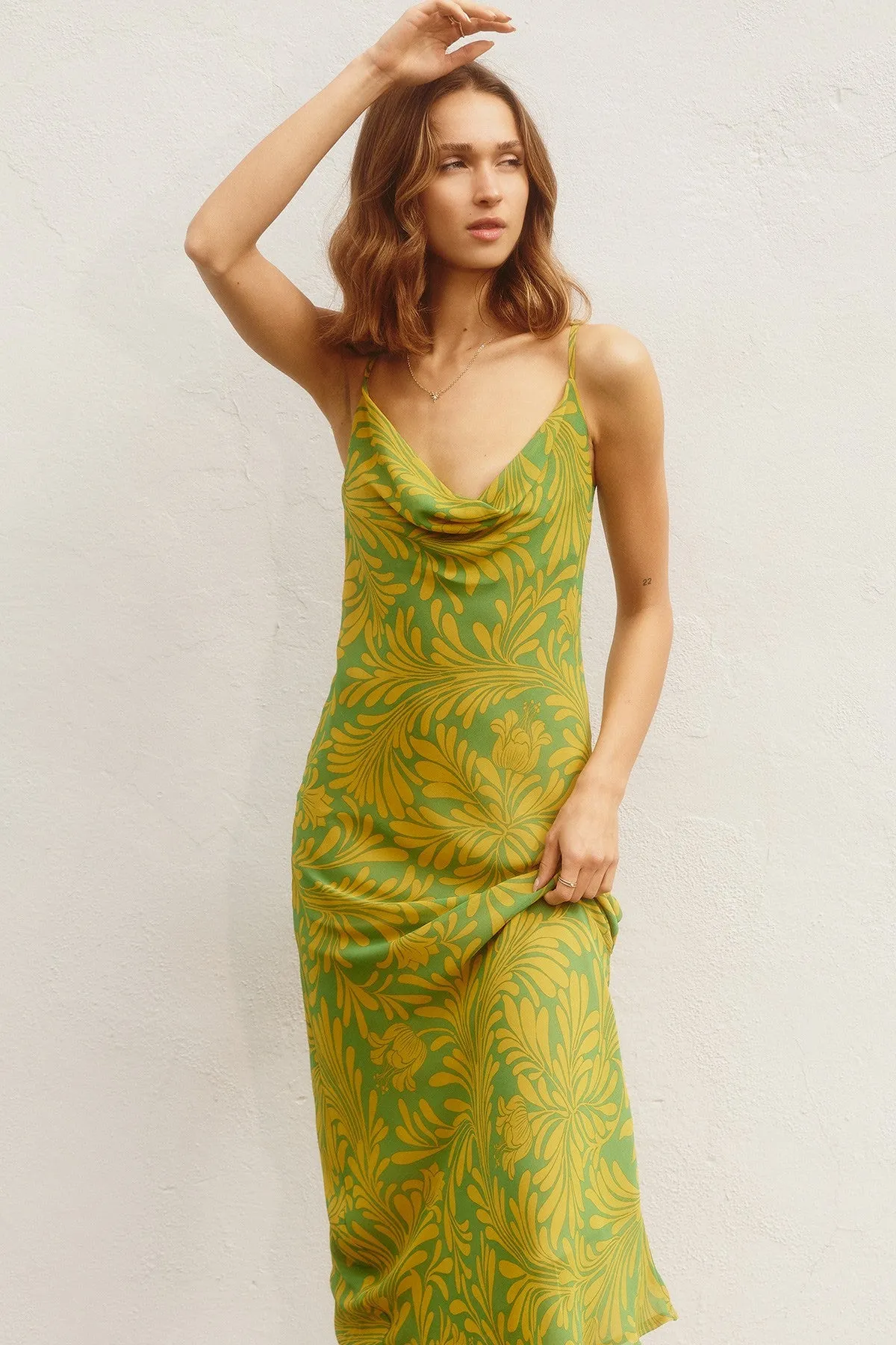 That Moment Cowl Neck Midi Dress