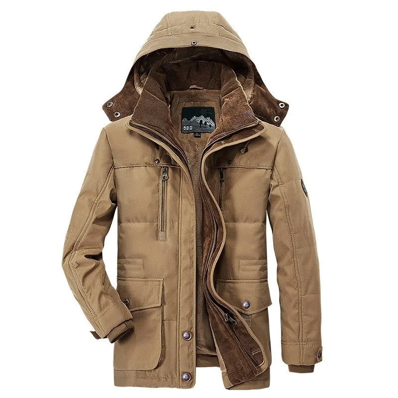 Tommy™ dikke waterdichte winddichte parka winterjas met capuchon