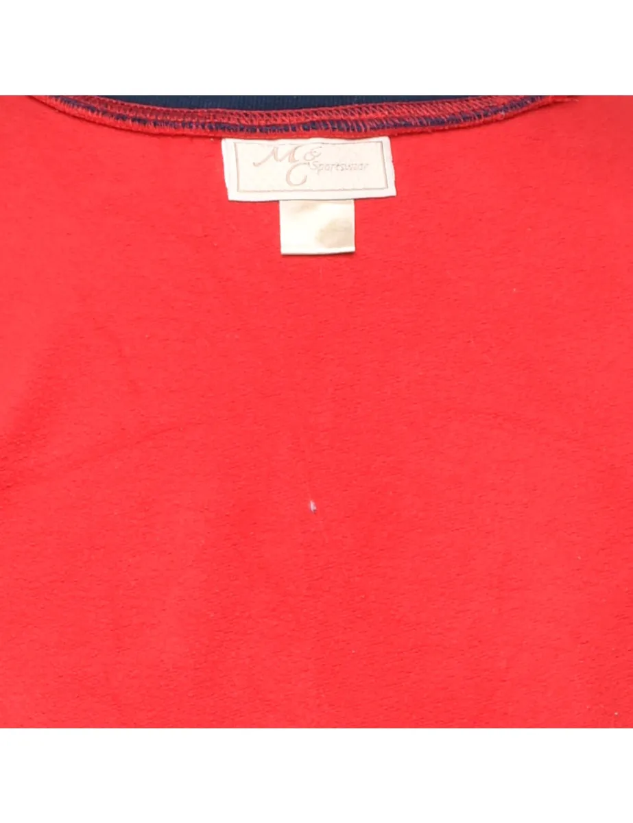 Velvet Hooded Sweatshirt - M