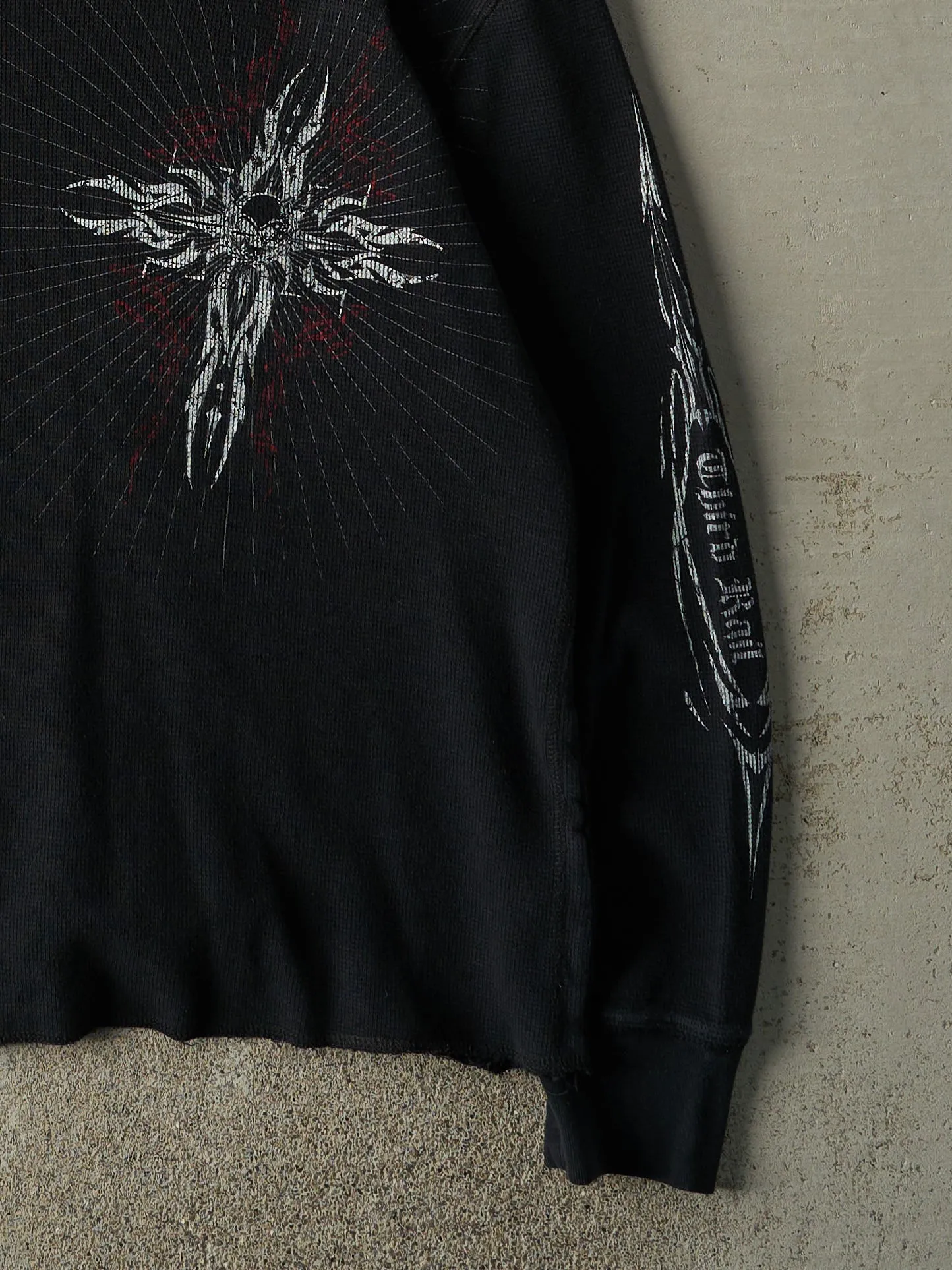 Vintage Y2K Black Third Rail Thermal Long Sleeve (M)