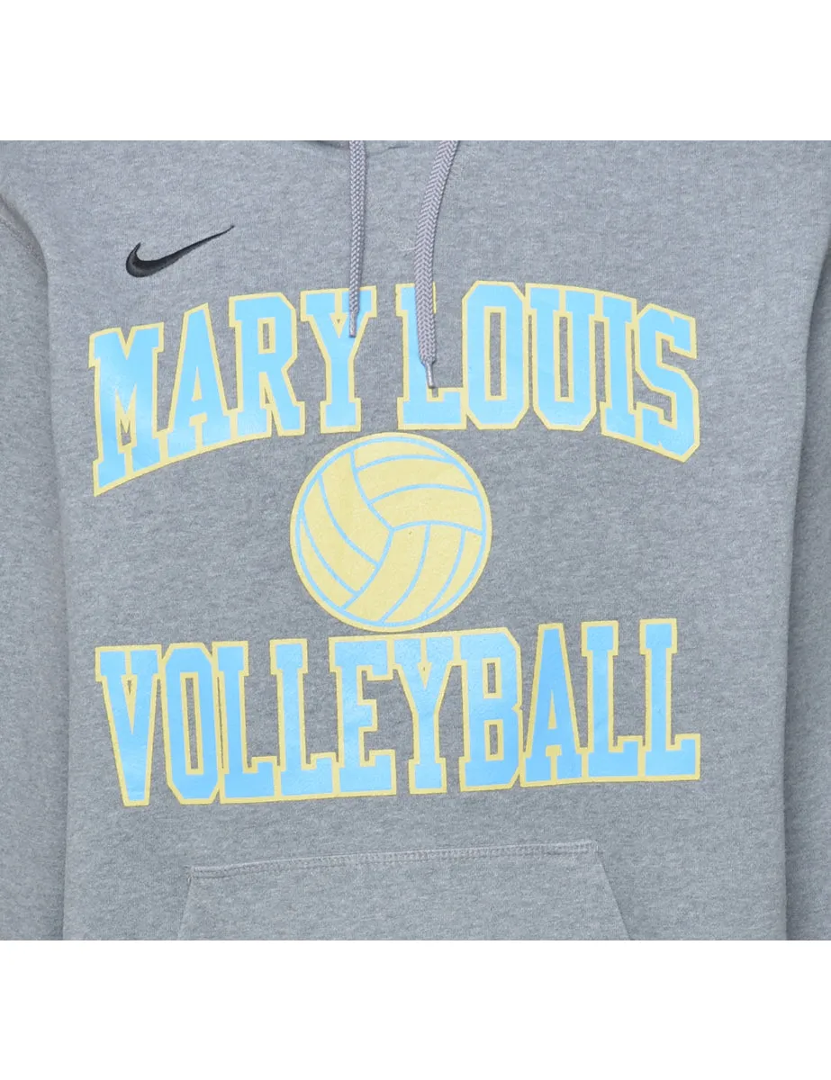 Volleyball Hooded Sports Sweatshirt - L